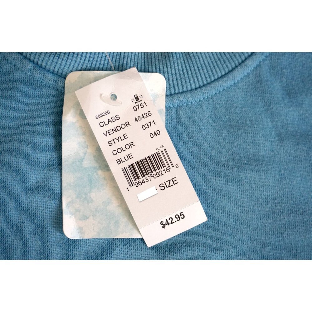 PacSun Womens Blue Chair Lift Cozy Crew Neck Sweatshirt - Picture 4 of 7